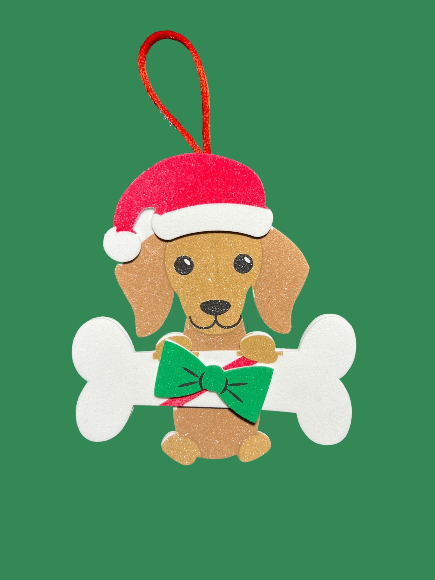 Santa Dachshund Tree Ornament