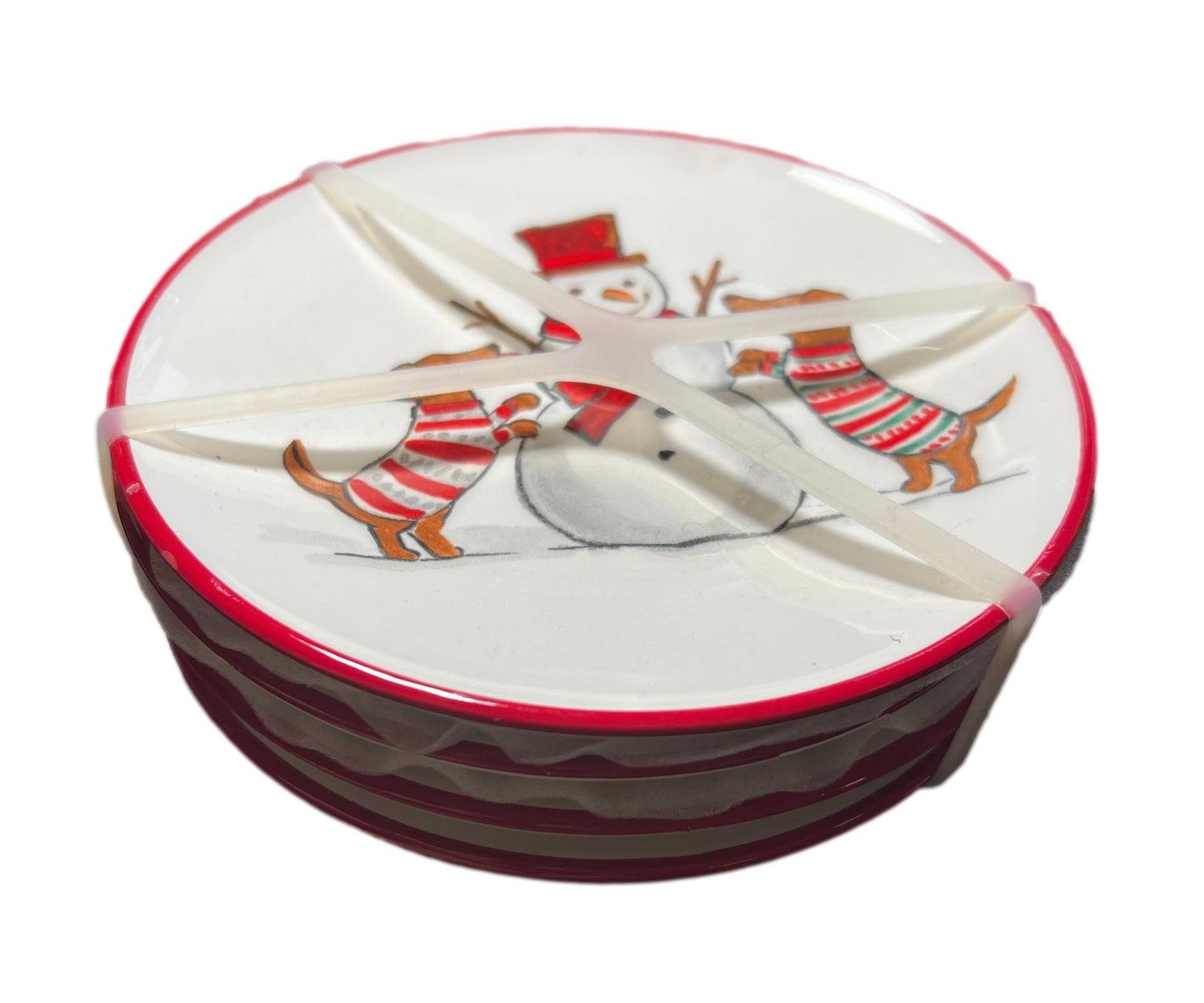 Set of 4 Holiday Appetizer Plates