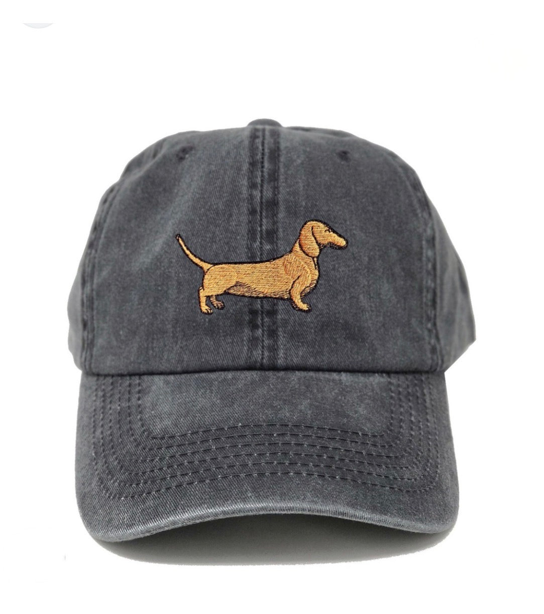 Embroidered Dachshund Baseball Cap