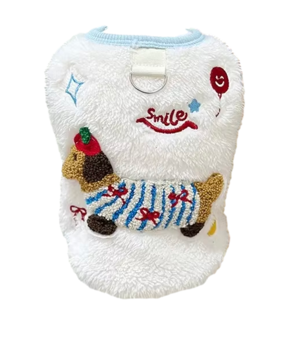 Plush Dachshund Sweater (Final Sale)