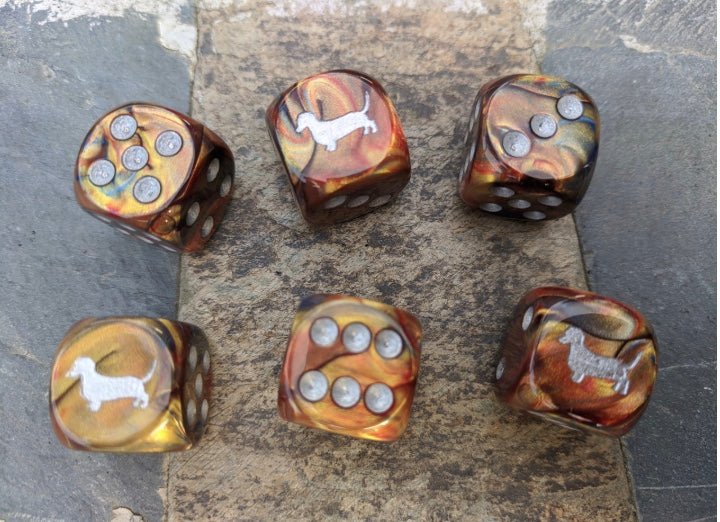 Dachshund Dice Set