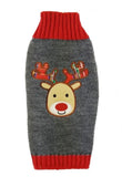Gray Reindeer Christmas Sweater