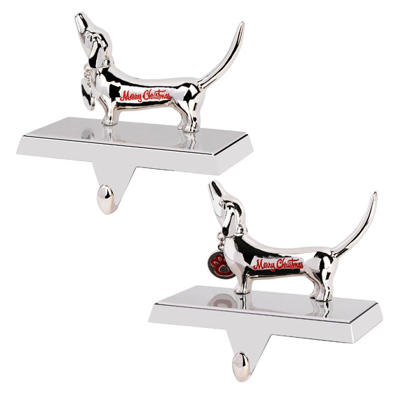 Dachshund Stocking Holders (Set of 2)