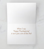 Dachshund Balloon Thanksgiving Card