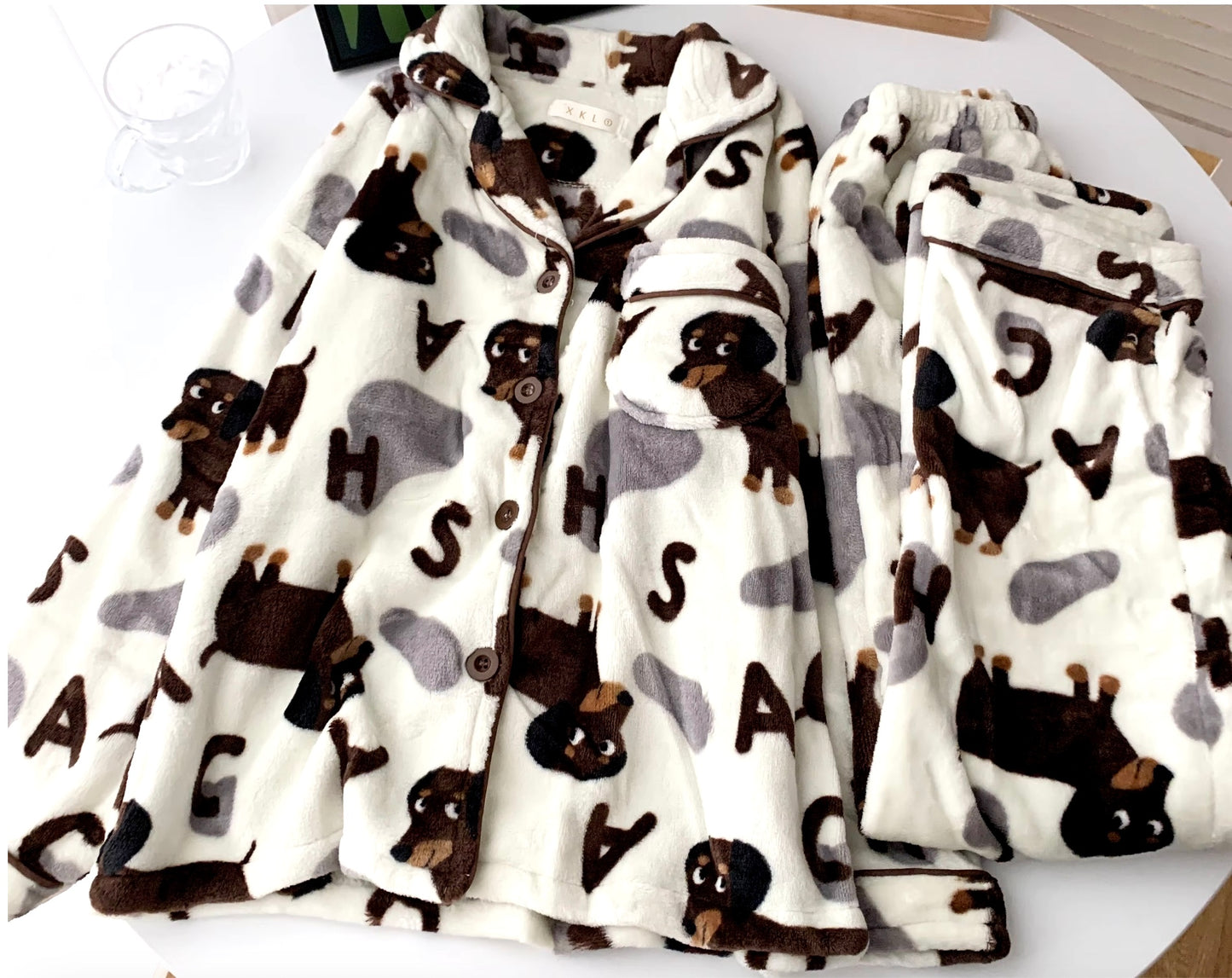 Side-Eye Fluff Pajama Set