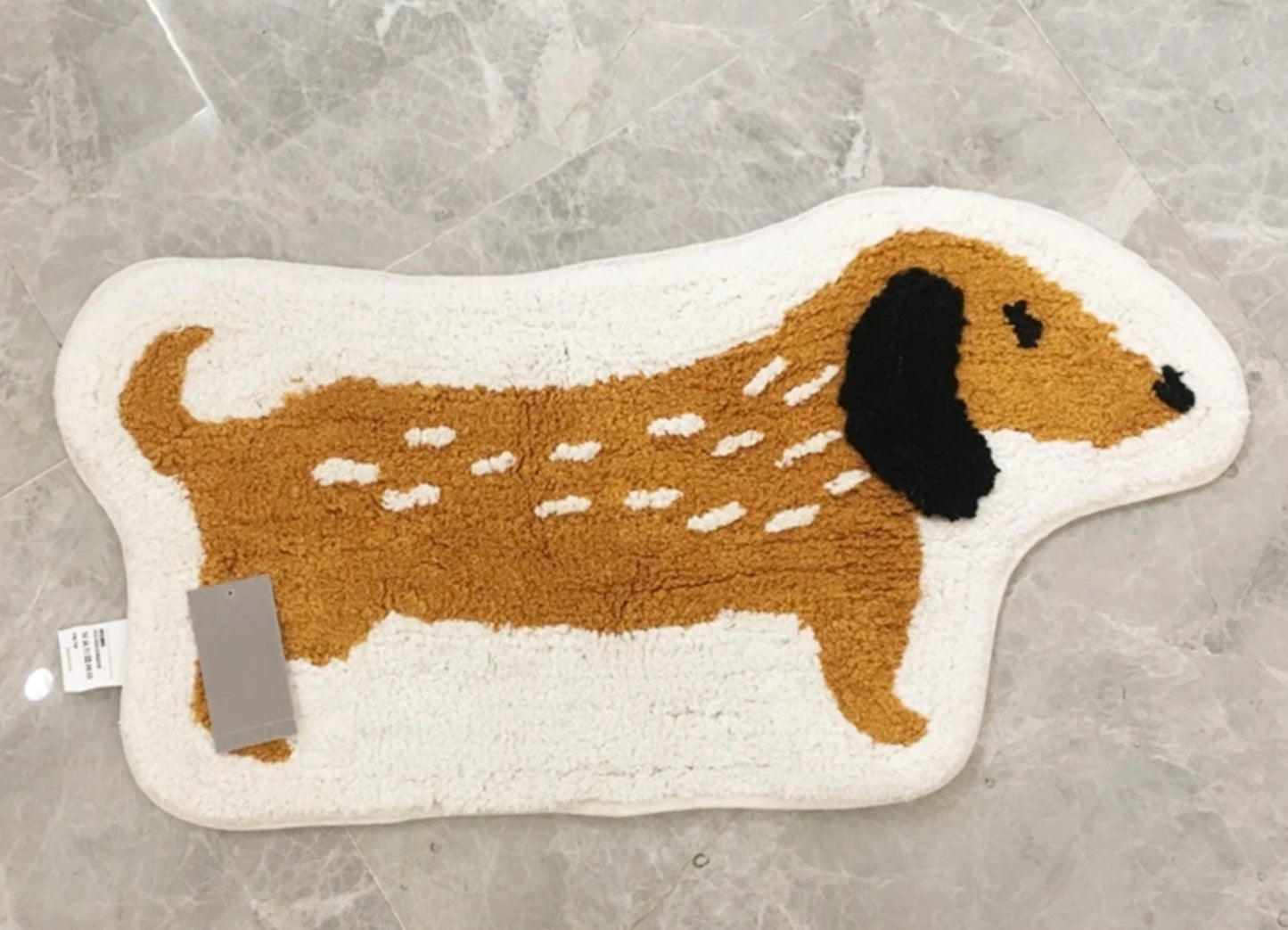 Plush Dachshund Bath Mat