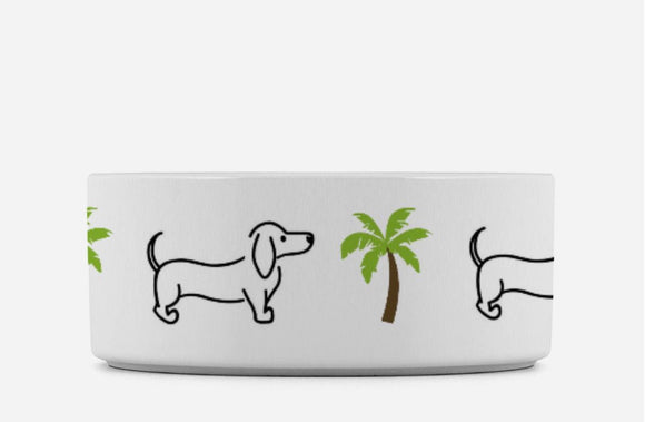 Custom Dachshund Dog Bowl