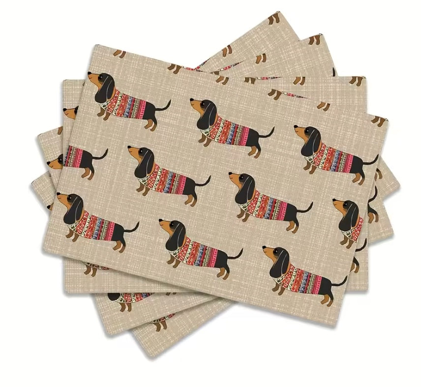 Dachshund Placemats (Set of 4)