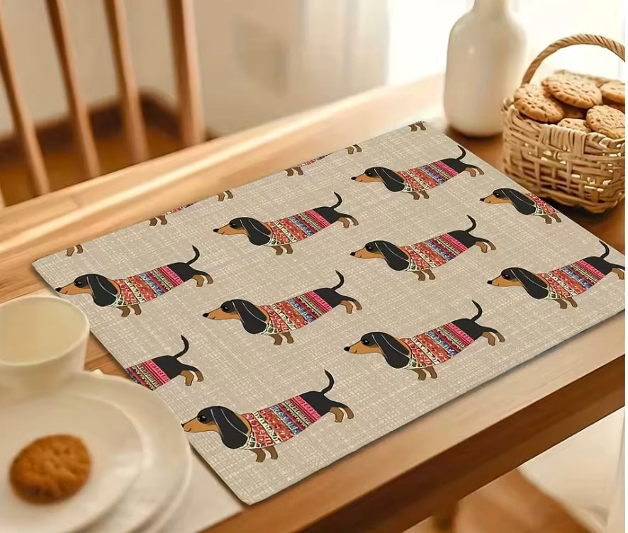 Dachshund Placemats (Set of 4)