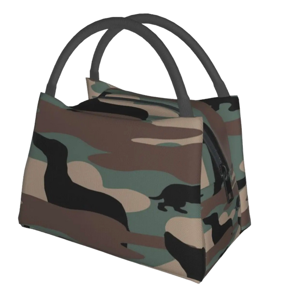 Camo Dachshund Cooler Bag