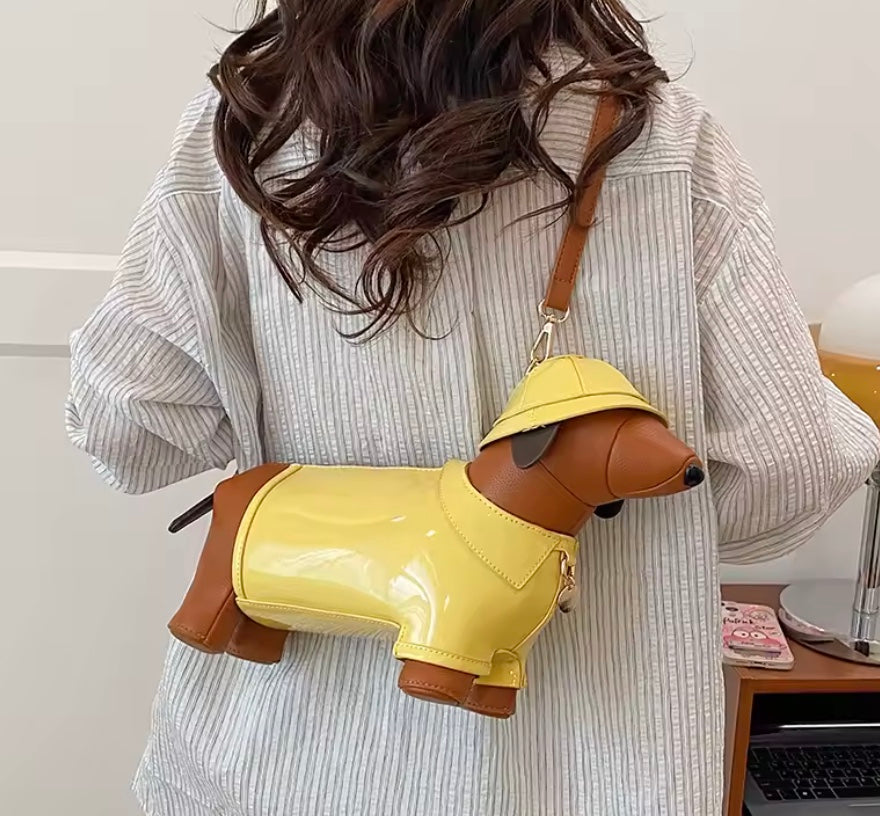 Crossbody Rainy Day Dachshund Bag