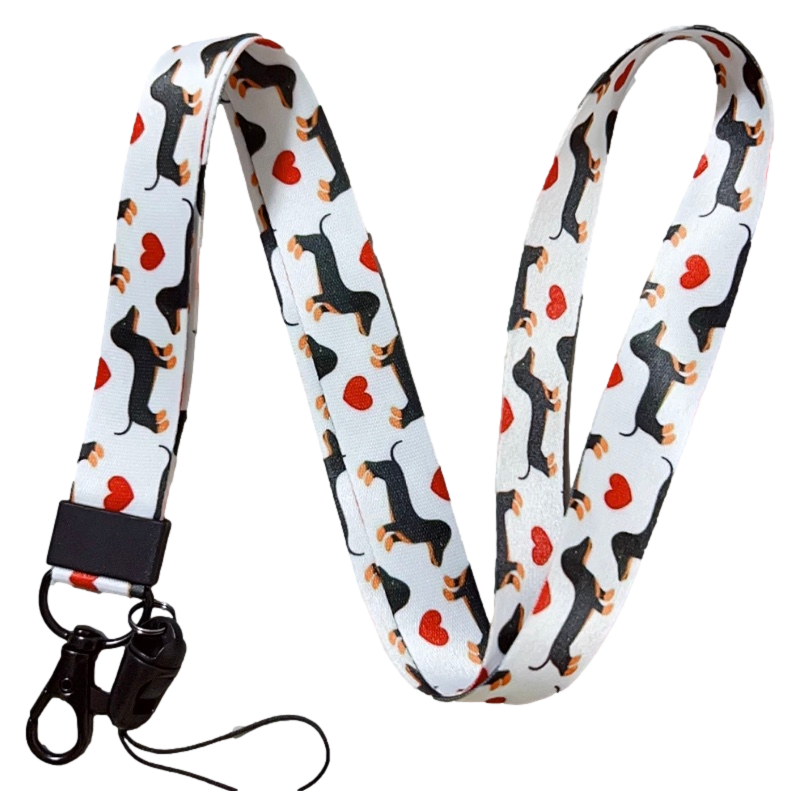 I Love Dachshunds Lanyard