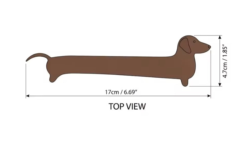 PVC Dachshund Bookmark
