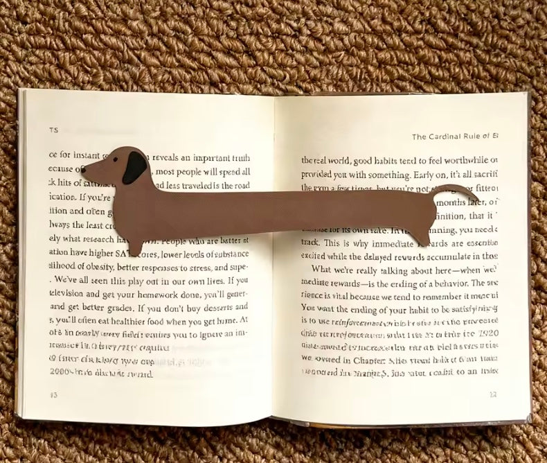 PVC Dachshund Bookmark
