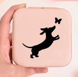 Travel Jewelry Box - Dachshund Butterfly