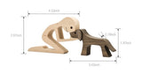 Love My Dachshund Wood Sculpture