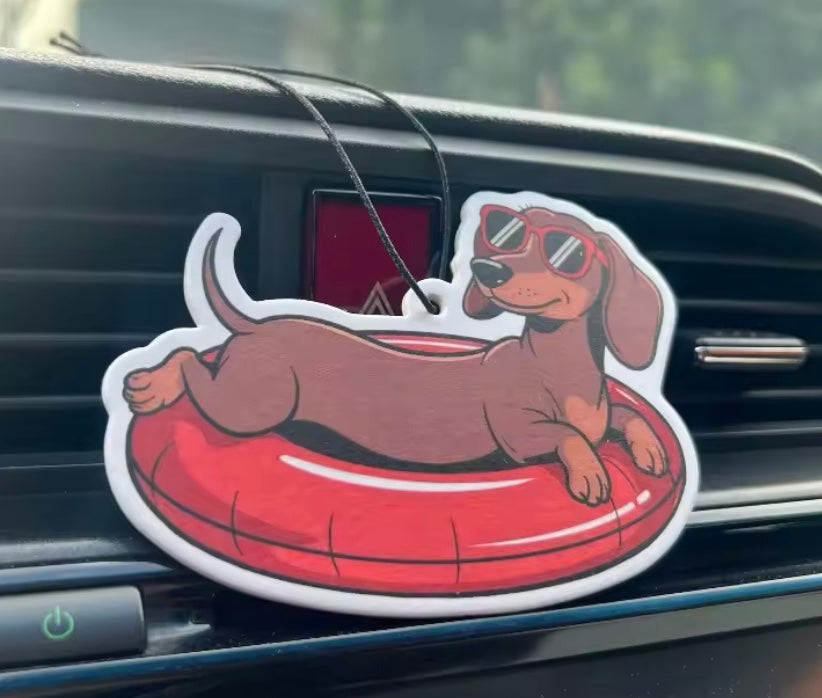 Summer Dachshund Car Air Freshener