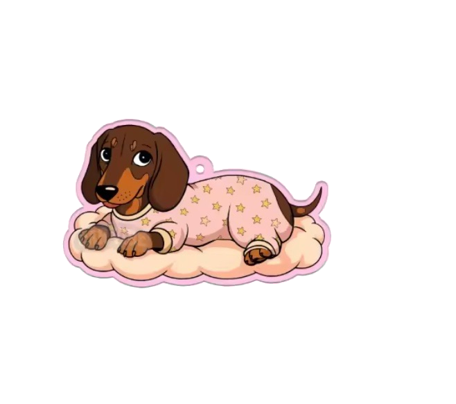 Pajama Dachshund Car Air Freshener