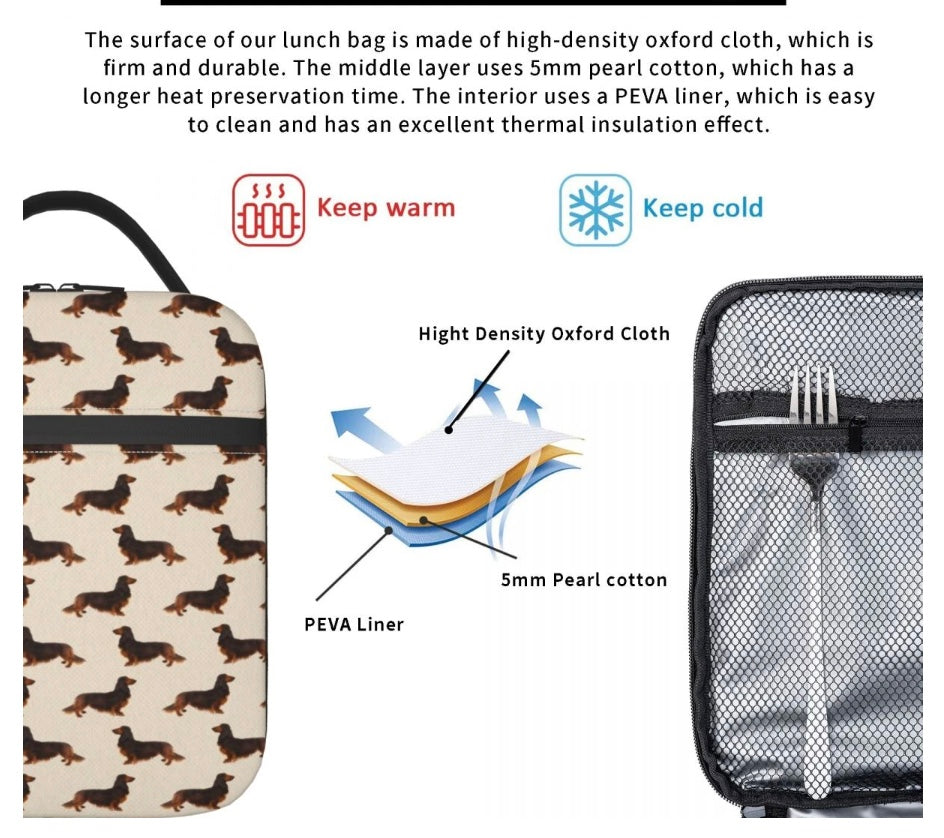 Rectangular lunch bag outlet