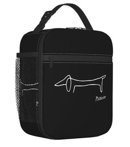 Picasso Dachshund Rectangular Insulated Lunch Bag
