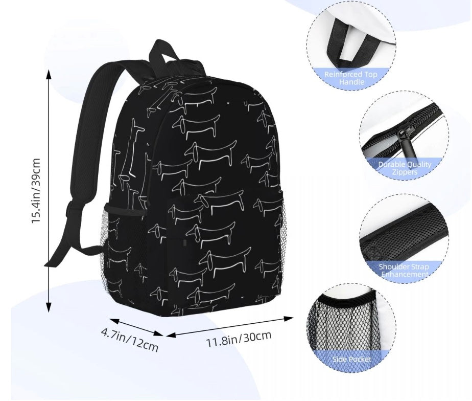 Purple Dachshunds Backpack