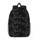 Picasso Dachshund Patterned Backpack