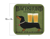 Dachshund Brewing Co. Coasters (Set of 4)
