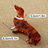 Dachshund Hair Clip (Claw Style)