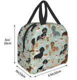 Student Dachshund Insulated Lunch Bag