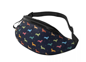 Dachshund Print Waist Pack