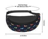 Dachshund Print Waist Pack