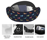 Dachshund Print Waist Pack