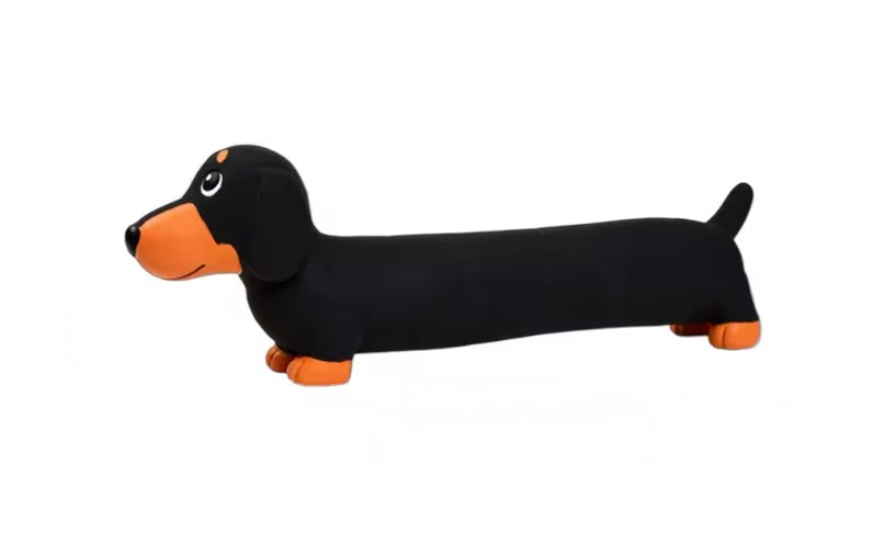 Black & Tan Squeaky Weenie Dog Toy