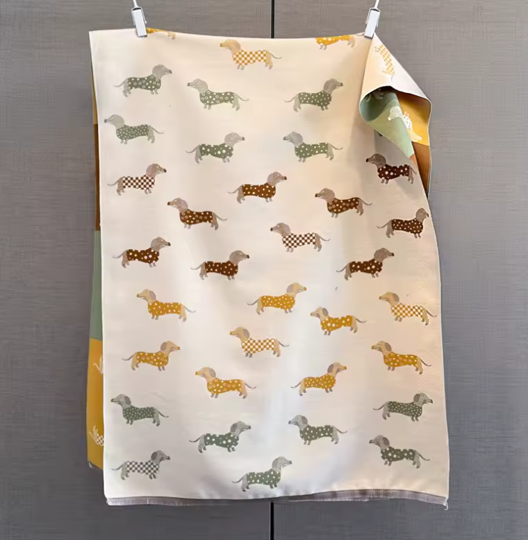 Fall Dachshund Print Scarf
