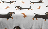 Lightweight Prancing Dachshunds Weenie Blanket