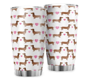 Sweetheart Dachshund 20 oz. Stainless Steel Tumbler