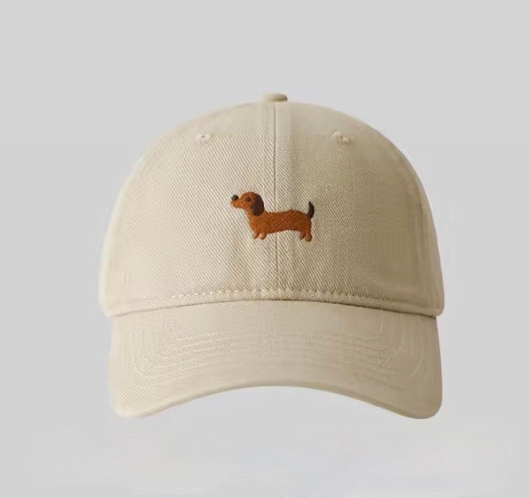 Twill Dachshund Baseball Cap