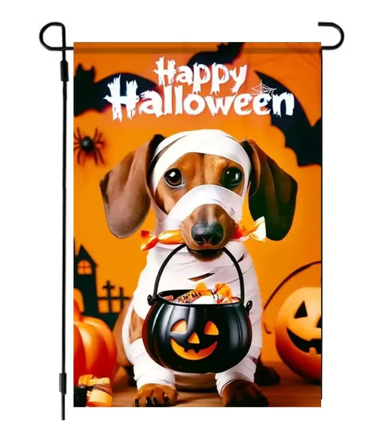 Dachshund Mummy Garden Flag