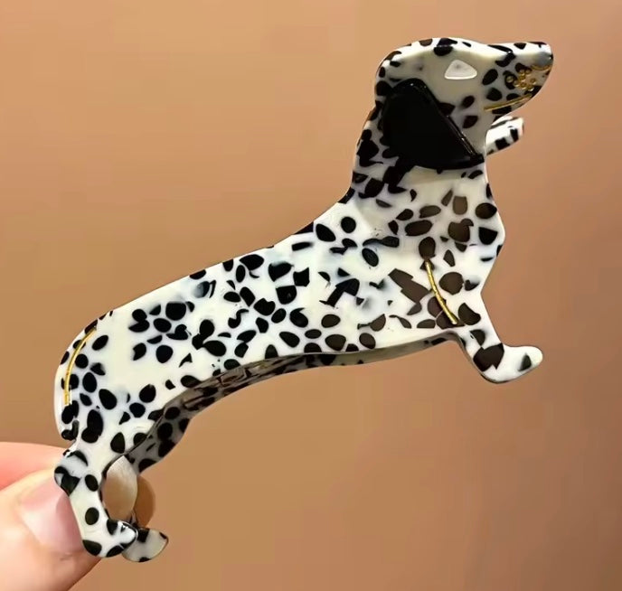 Dachshund Hair Clip (Claw Style)