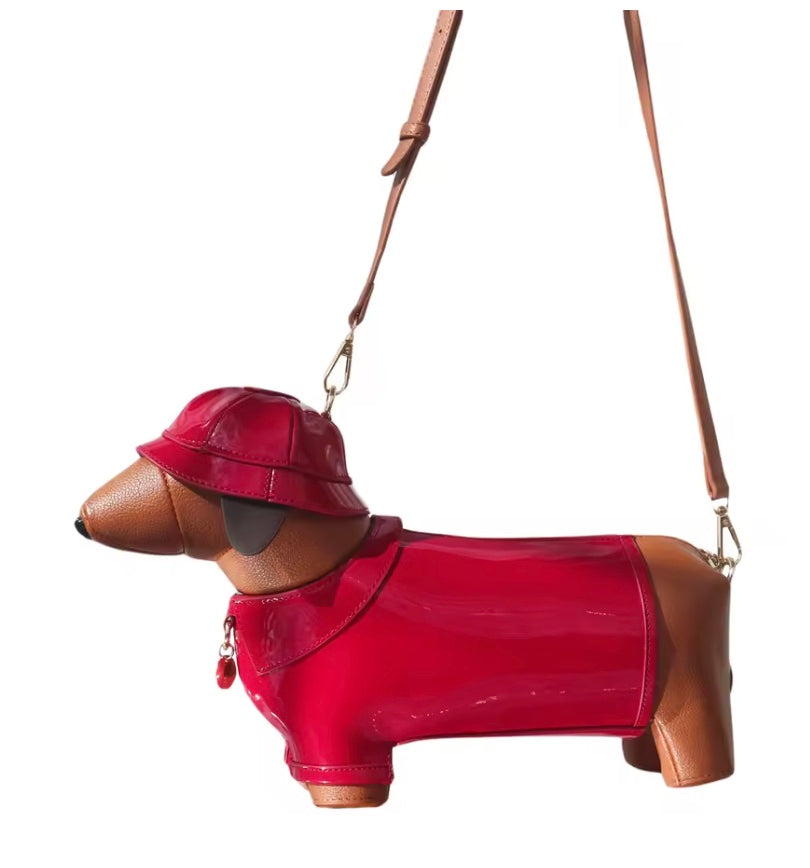 Crossbody Rainy Day Dachshund Bag