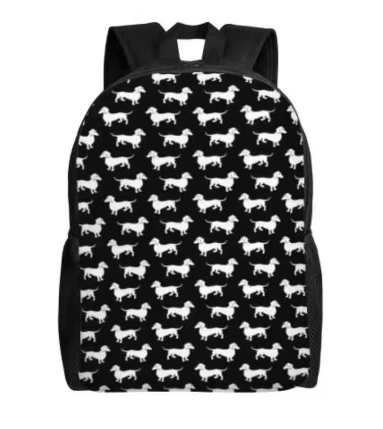 Dachshund Patterned Backpack