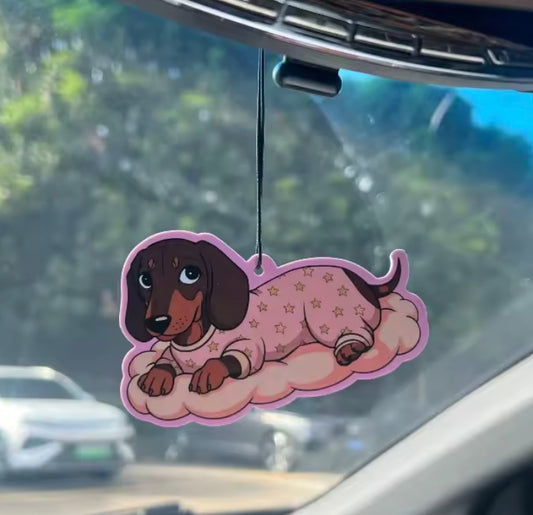Pajama Dachshund Car Air Freshener