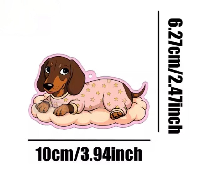 Pajama Dachshund Car Air Freshener