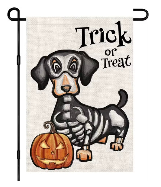 Trick-or-Treat Garden Flag