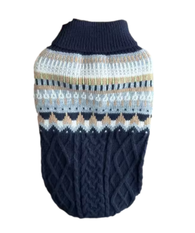 Premium Cable Knit Dachshund Sweater