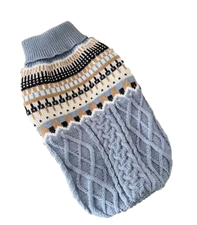 Premium Cable Knit Dachshund Sweater