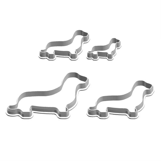 Set of 4 Dachshund Cookie Cutters (not metal)