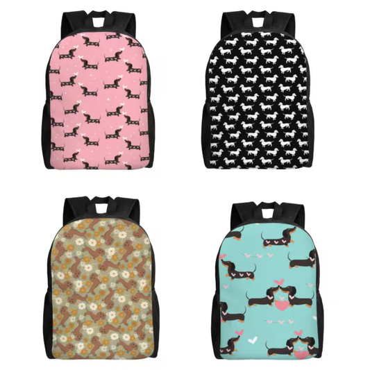 Dachshund Patterned Backpack