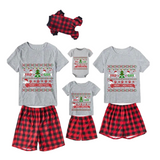 Short Family Holiday Jammies - Red Buffalo Merry Christmas