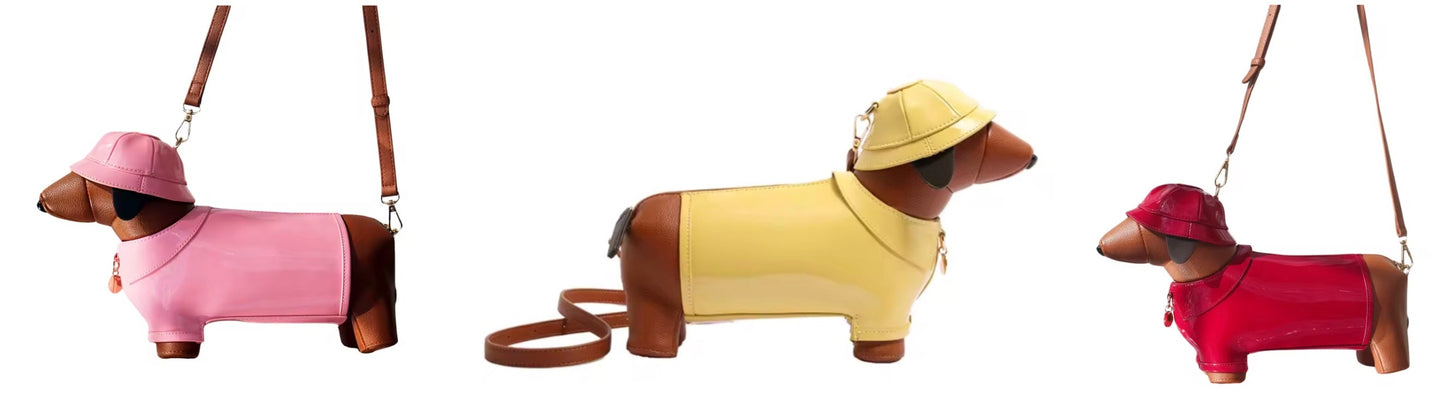 Crossbody Rainy Day Dachshund Bag